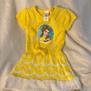Disney Yellow Belle Casual Dress for Kids